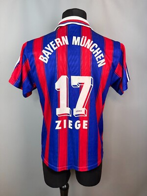 BAYERN MUNICH 1995 1997 ZIEGE HOME SHIRT FOOTBALL SOCCER JERSEY