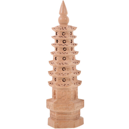  Asiatische Dekoration Für Zu Hause Holziges Wenchang Tower-Modell Wenchang-Turm - Bild 1 von 20