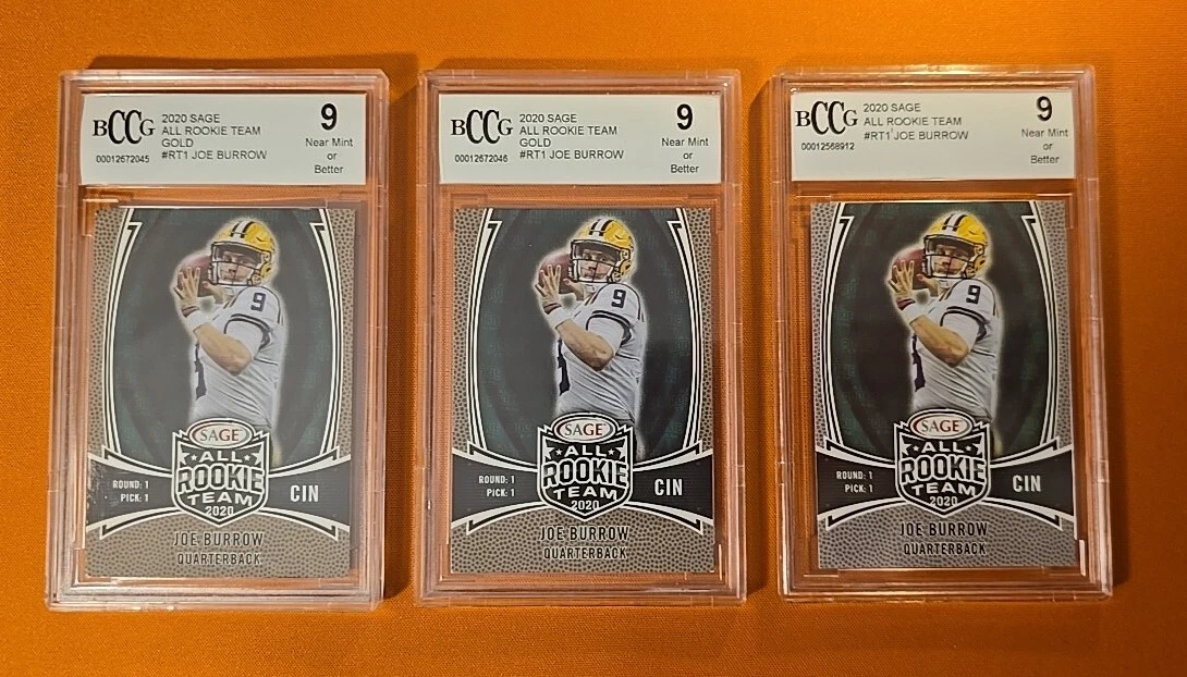 Joe Burrow Sage All Rookie Team #RT1 Gold