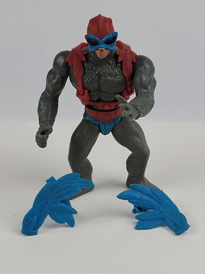 Vintage He-man Stratos Blue Wings 1982  MOTU  Complete broken arm band