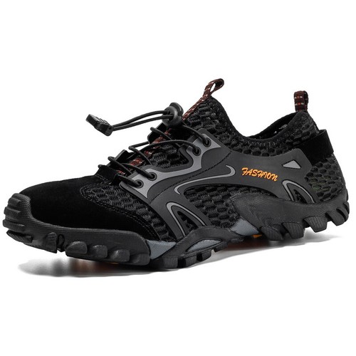 Herren Outdoor Turnschuhe Wasserschuhe Netz atmungsaktiv Slipper flach Wandern Freizeit Gr. - Bild 14 von 16