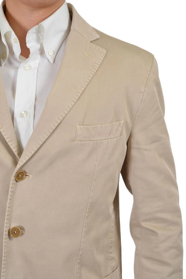 Blazer Abrigo Deportivo Ballantyne Para Hombre Beige Tres Botones US 44 IT 54 Foto 3 de 4