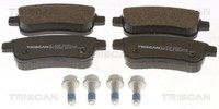 Triscan 8110 25034 Bremsbelagsatz, Scheibenbremse FüR Renault