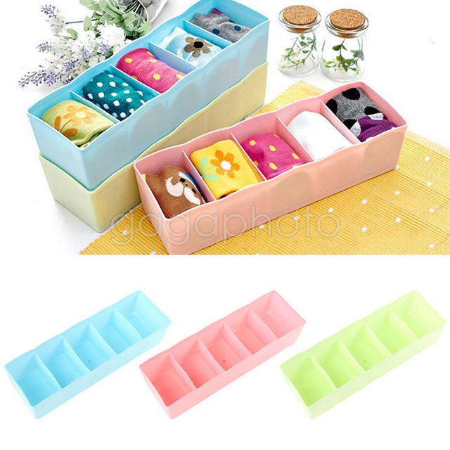 Bamboo 30 Fächer Box Organizer Socken Aufbewahrungsbox Sockenbox