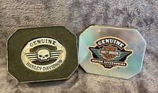 Used Original Harley Skull  Flame Belt Buckle In Original Container U173
