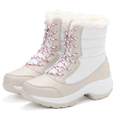 Women Ankel Boots Winter Outdoor Warm Snow Boots Waterproof Non-slip Plus Size