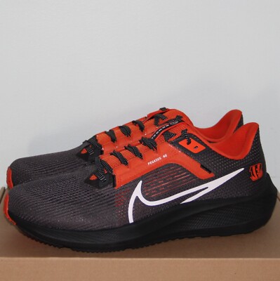 Nike Air Zoom Pegasus 40 Cincinnati Bengals Shoes Mens 9 DZ5942