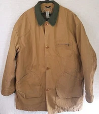 Vintage Hunting Barn Coat with Removable Primaloft Liner Men's XL Tan Canvas