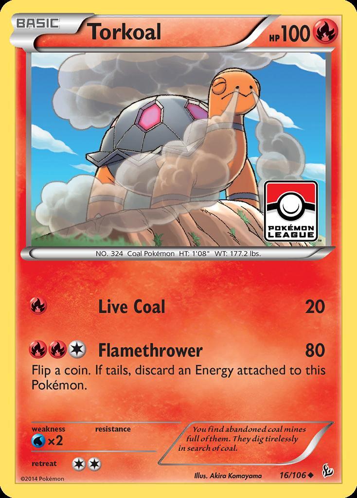 Pokemon Torkoal (16/109) Flashfire LP