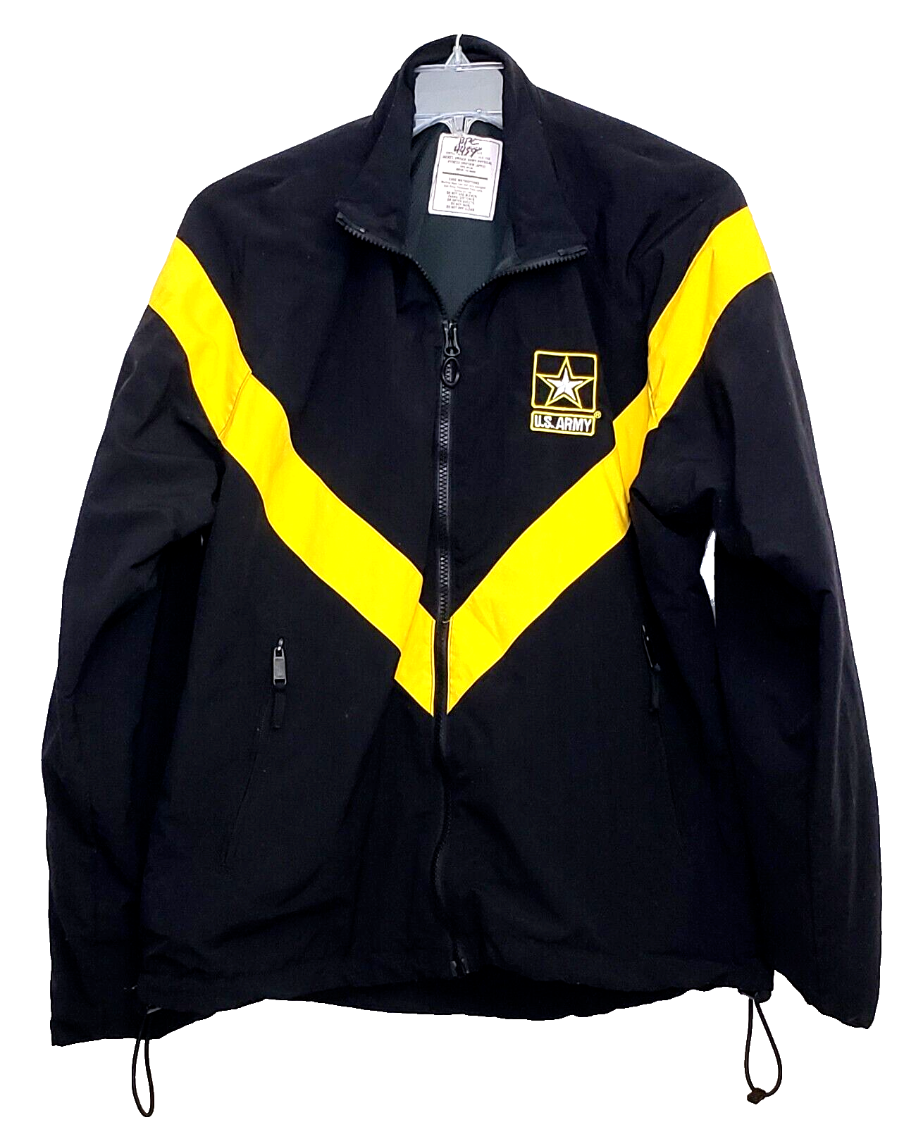 US Army Small APFU Fitness Jacket Black Yellow Unisex-image