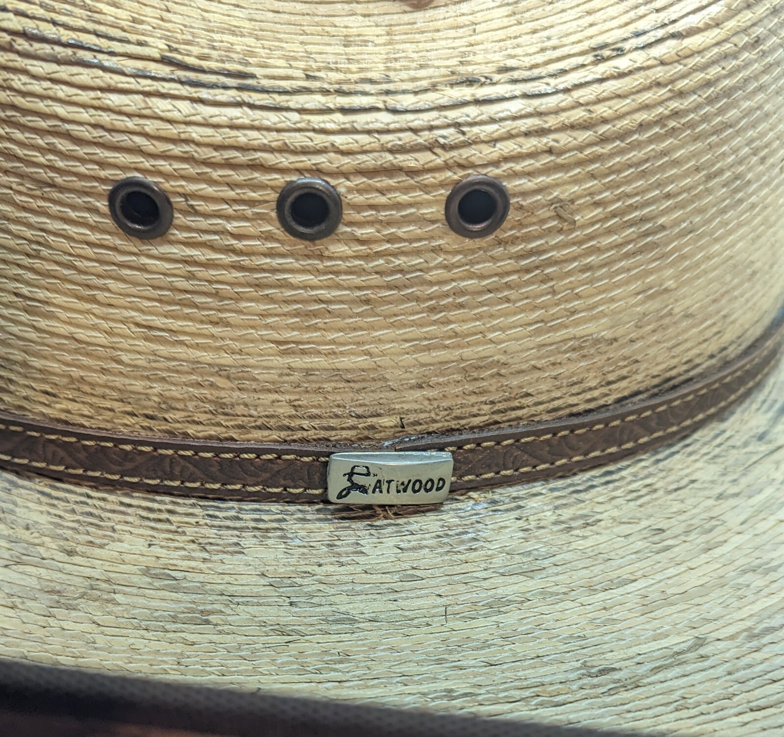 Atwood Straw Cowboy Hat El Dorado Long Oval 4x Made I… Gem