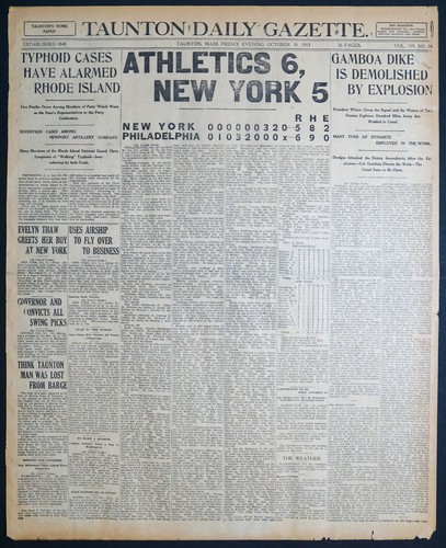 1913 Newspaper Collection - Philadelphia Athletics New York Giants World Series - Picture 8 of 12