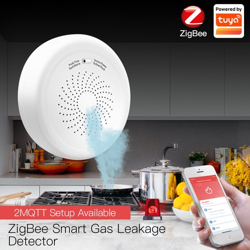 ZigBee Alarm Sensor Natural Gas Leak Detector LCD Tuya Smart Sensor Remote - Picture 15 of 24