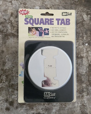 New McGill Craftivity Punch Square Tab 1-1/4"x1-5/16"