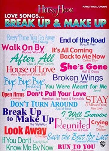Hits with a Hook: Love Songs=Break Up & Make Up-Piano/Vocal/Acordes LIBRO DE MÚSICA - NUEVO - Imagen 1 de 1