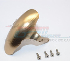 GPM Aluminum Upgrade FRONT WHEEL FENDER XL For Kyosho HOR Bike KM198 -TITANIUM-