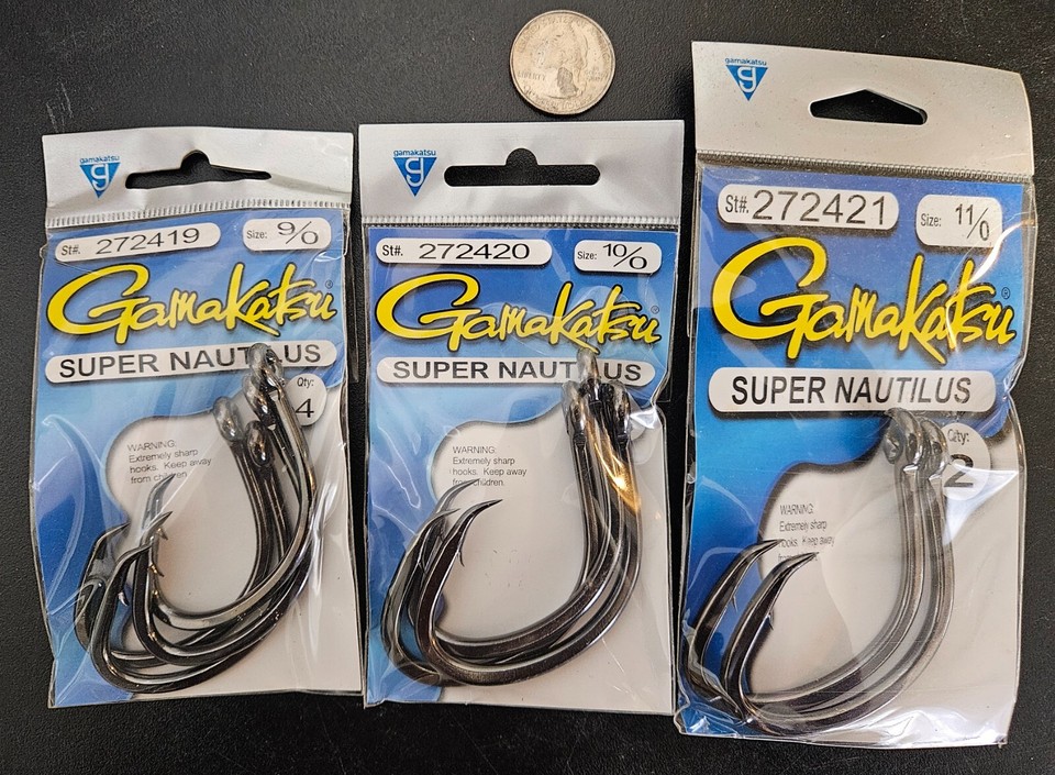 Gamakatsu 377414 Nautilus HD NSB Size 4/0 , 6 per pack (3298