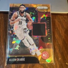 Allen Crabbe 2019-20 Panini Prizm Sensational Swatches Jersey Orange Ice #SS-ACR