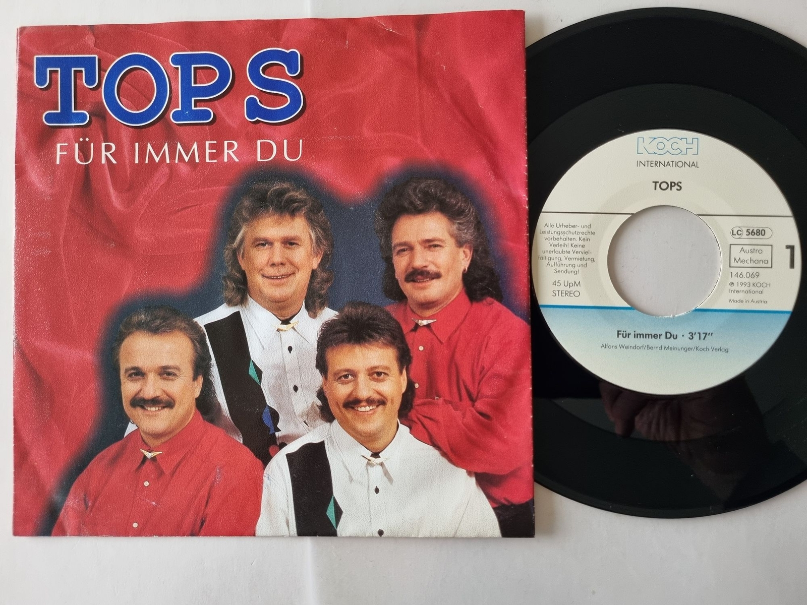 Tops - Für Immer Du 7'' Vinyl Germany