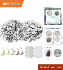 Custom Button Maker Supplies - 300 Sets for Perfect Personalized Creations