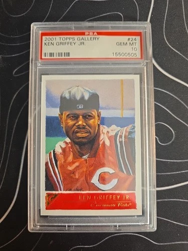 2001 Topps Gallery - Ken Griffey Jr #24 PSA 10