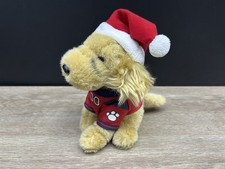 Disney Air Buddies Budderball Plush Golden Retriever Puppy Dog with Santa Hat