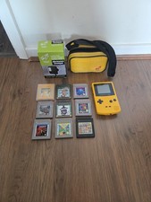 Game Boy Color Console Charger Case And Games Bundle Very Good Condition Yellow