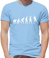 Evolution of Man Baseball - Mens T-Shirt - Base Ball Player Bat Love