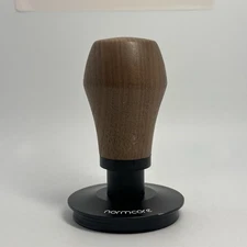 Normcore 58.5mm Coffee Tamper V4 Walnut Titanium Ripple Base Spring-Loaded READ!