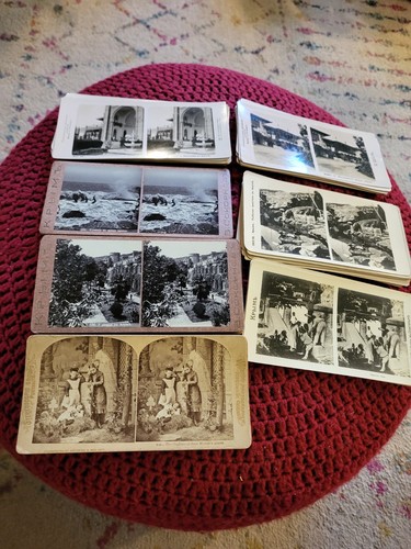 Antike Stereo Betrachter x2 und große Menge Karten Lot - Bild 13 von 21