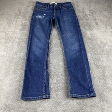 Levis 511 Slim Straight Jeans Boys Youth 12 REG 26x26 Blue Dark Wash Low Rise