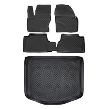 Gummimatten + Kofferraumwanne Set Passend Für Ford C-Max 2003-2010
