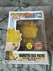 Funko Pop! Naruto Shippuden Naruto (Six Path) #186 Exclusive Box Damage GITD