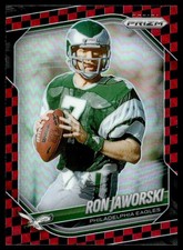 2025 Prizm Black and Red Checker Ron Jaworski Philadelphia Eagles #207