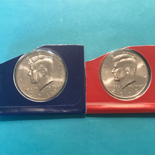 2013 P&D Kennedy Half Dollars Unc in Mint Cello   FREE SHIP