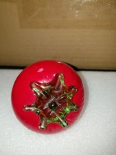 Murano Style Hand Blown Art Glass Fruit Strawberry