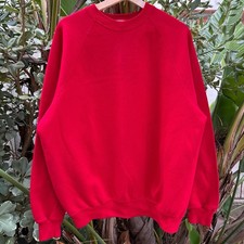 Vintage 80s Sturdy Sweats by Lee USA Red Crewneck Sweatshirt XXL