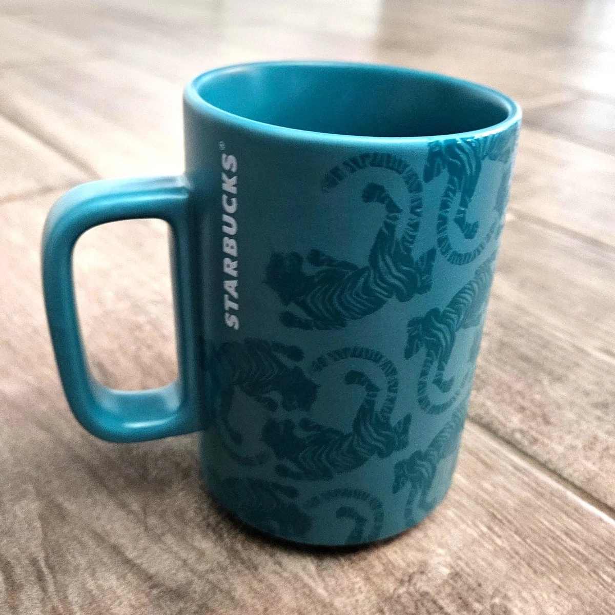Tasse à Café Starbucks 237 Ml – Céramique Blanche Et Bleue, Style Minimaliste (occasion)