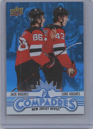 Jack Hughes/Luke Hughes #CM-5 2025 Upper Deck Compadres card