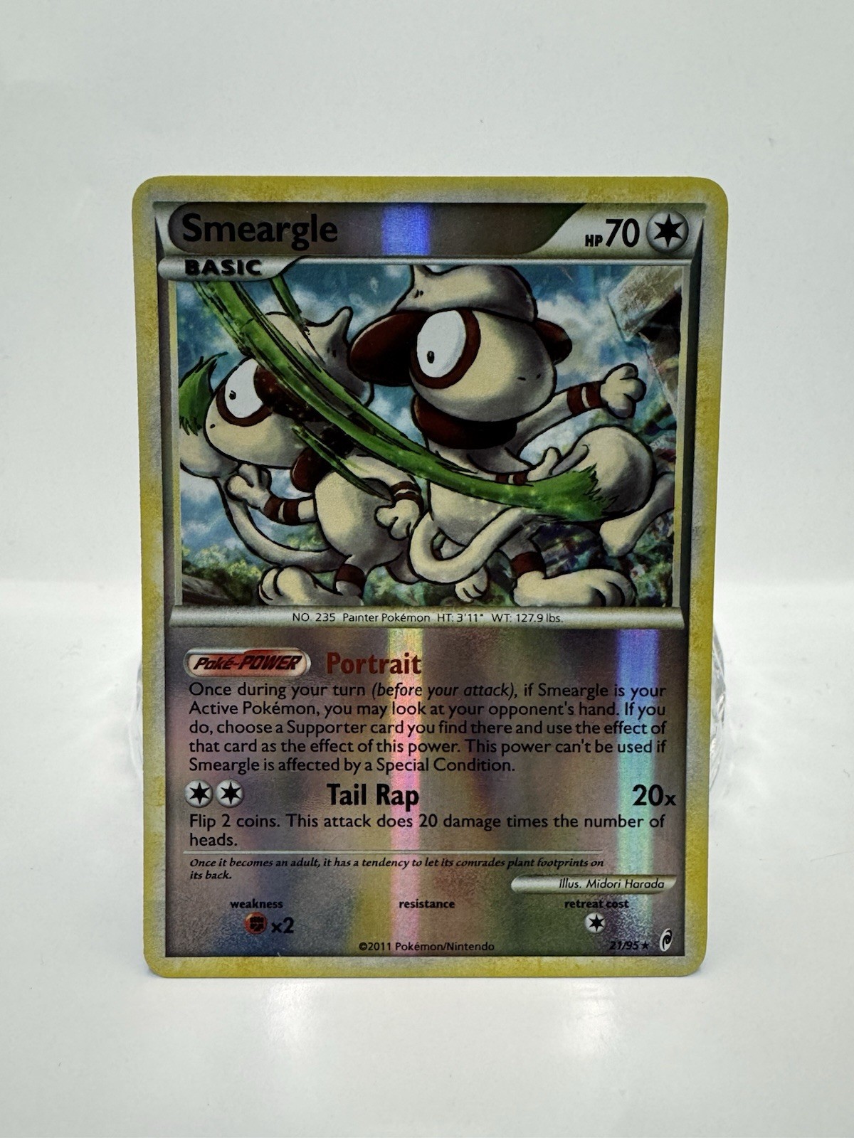 Pokémon TCG Smeargle Reverse Holo Rare Call of Legends 21/95 NM Holo Rare