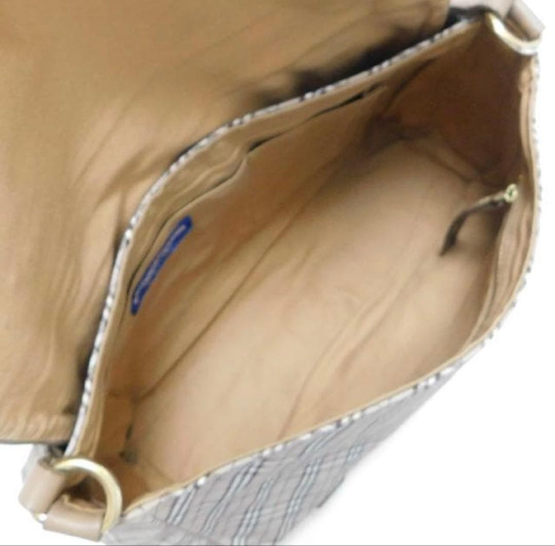 Burberry Blue Label Shoulder Bag Canvas Leather Rare Color Crossbody Bag New thumbnail 10