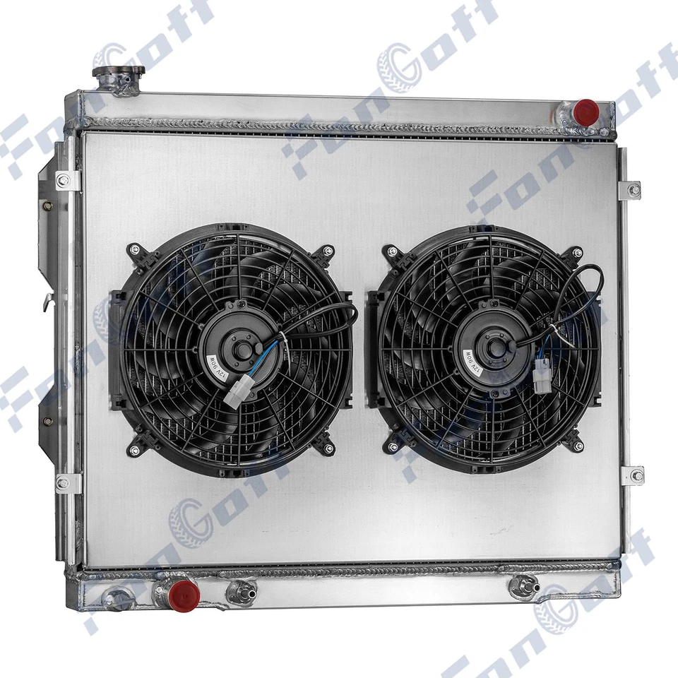 3 Row Aluminum Radiator Shroud Fan For 2000-06 2004 Toyota Tundra 3.4L 4.0L AT - Image 2 of 4
