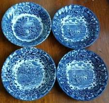 4 Red River Ironstone Dessert Bowls  5" 17th Century England Collection...