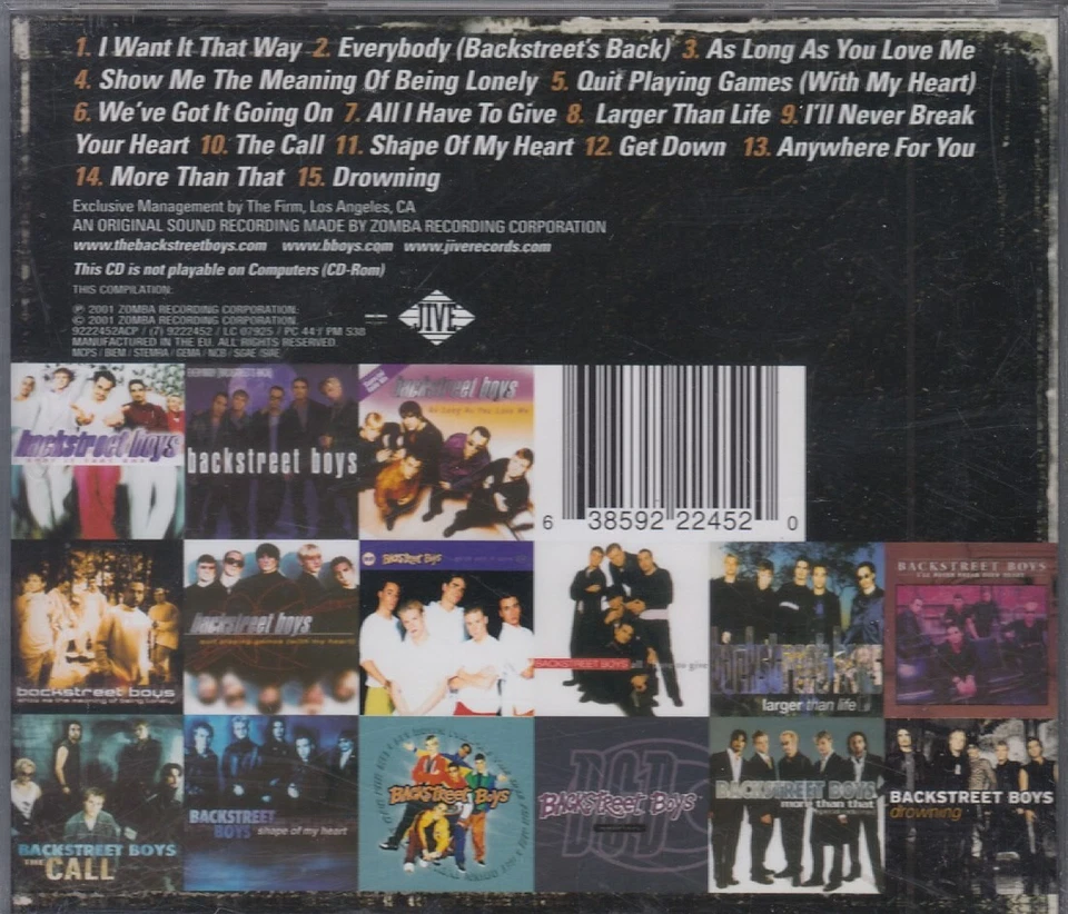 BACKSTREET BOYS "Greatest Hits - Chapter One" CD - Bild 2 von 2