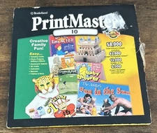 Vintage 2001 Broderbund Print Master 10 Publishing Suite CD-ROM Mattel
