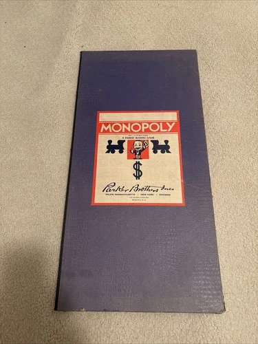 Vintage 1935 1946 Monopoly Game BOARD ONLY- Parker Brothers Inc, U.S.A.