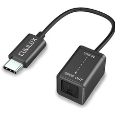 USB C auf SPDIF TOSLINK Adapter unidirektional optischer Audio Konverter