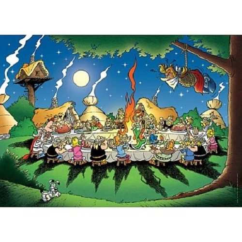 Puzzle 1500 pièces Nathan Le banquet Astérix - Photo 2/2