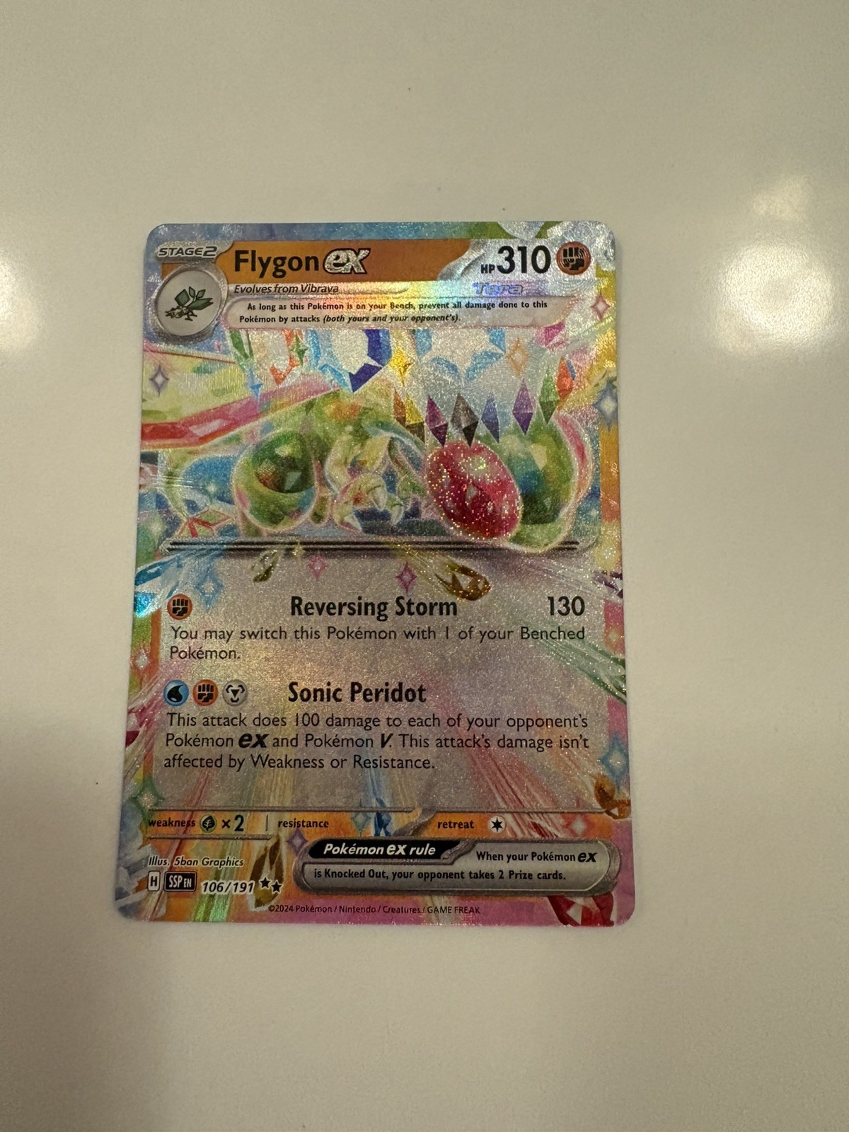 Pokémon Flygon ex 106/191 SSP Surging Sparks NM