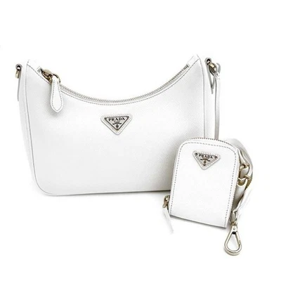 Prada Sac hobo à chaînes multiples Saffiano 10082403210 114884505 [U] - Photo 1/4
